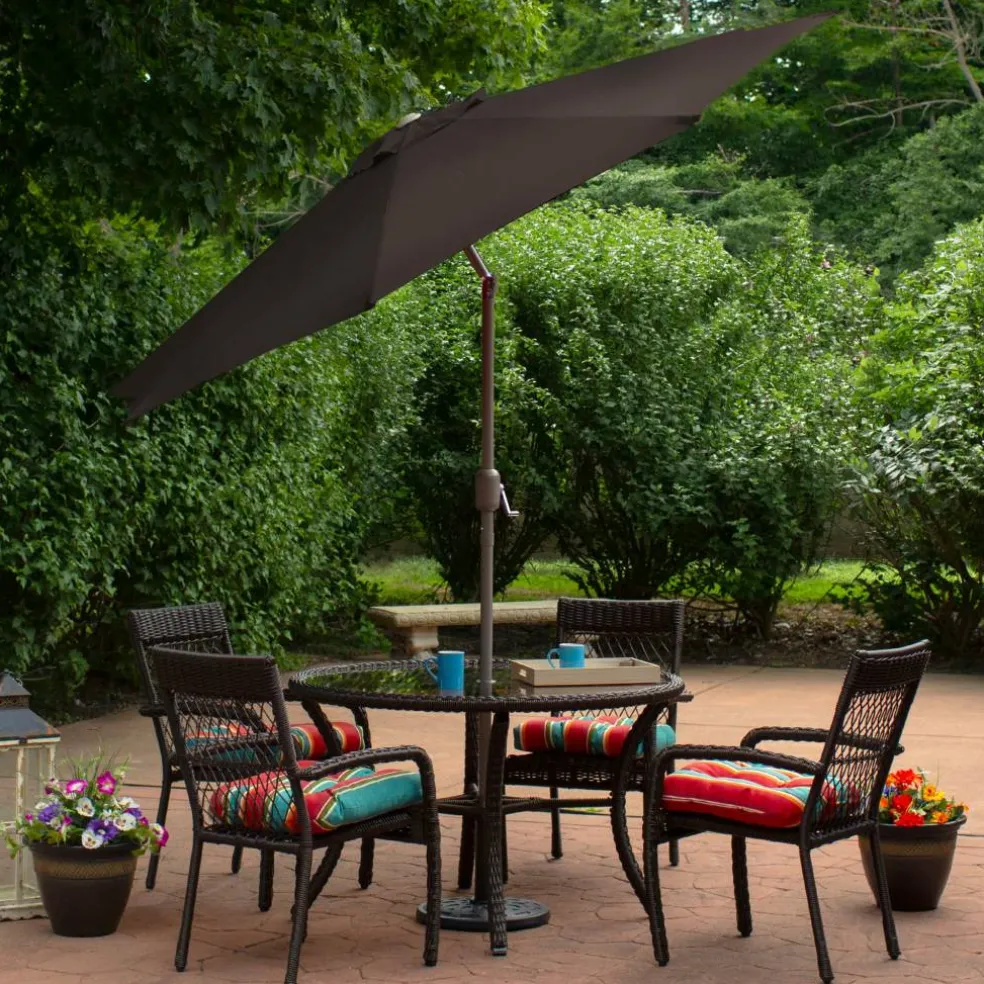 9ft. Outdoor Patio Market Umbrella with Hand Crank & Tilt