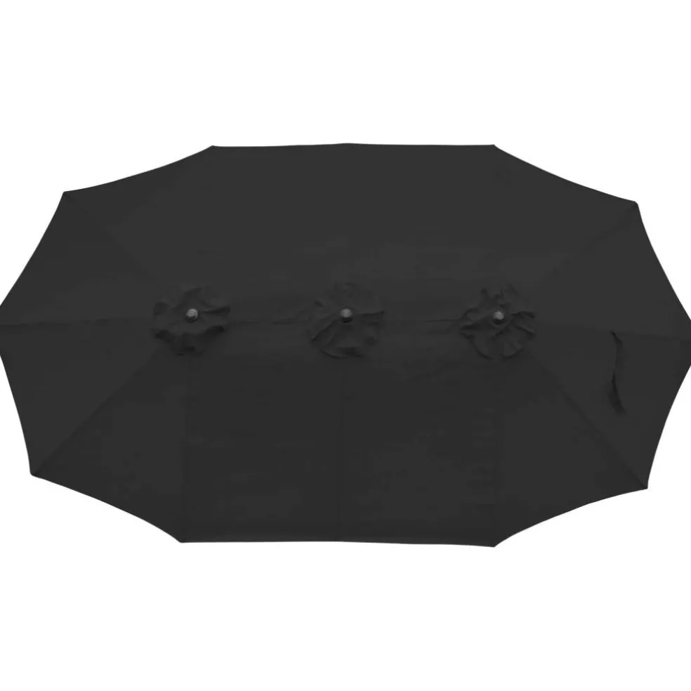 15ft. Outdoor Patio Market Umbrella with Hand Crank