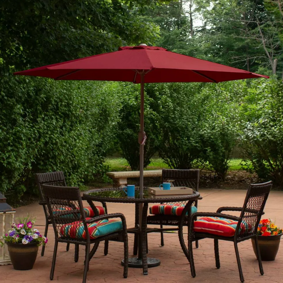 7.5ft. Outdoor Patio Market Umbrella with Hand Crank