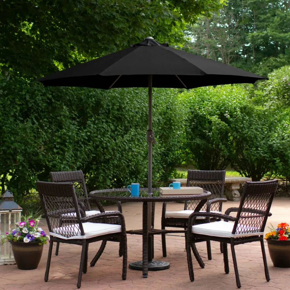 7.5ft. Outdoor Patio Market Umbrella with Hand Crank