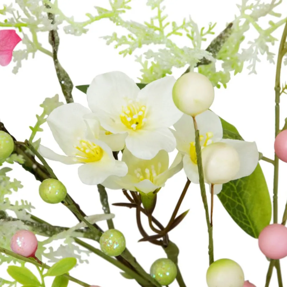 5ft. Pink Hydrangea & Berry Floral Spring Garland