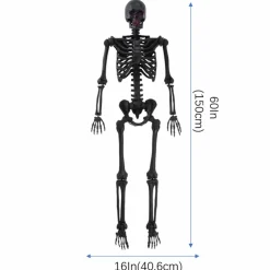 5ft. Pink Lit Black Skeleton by Ashland®