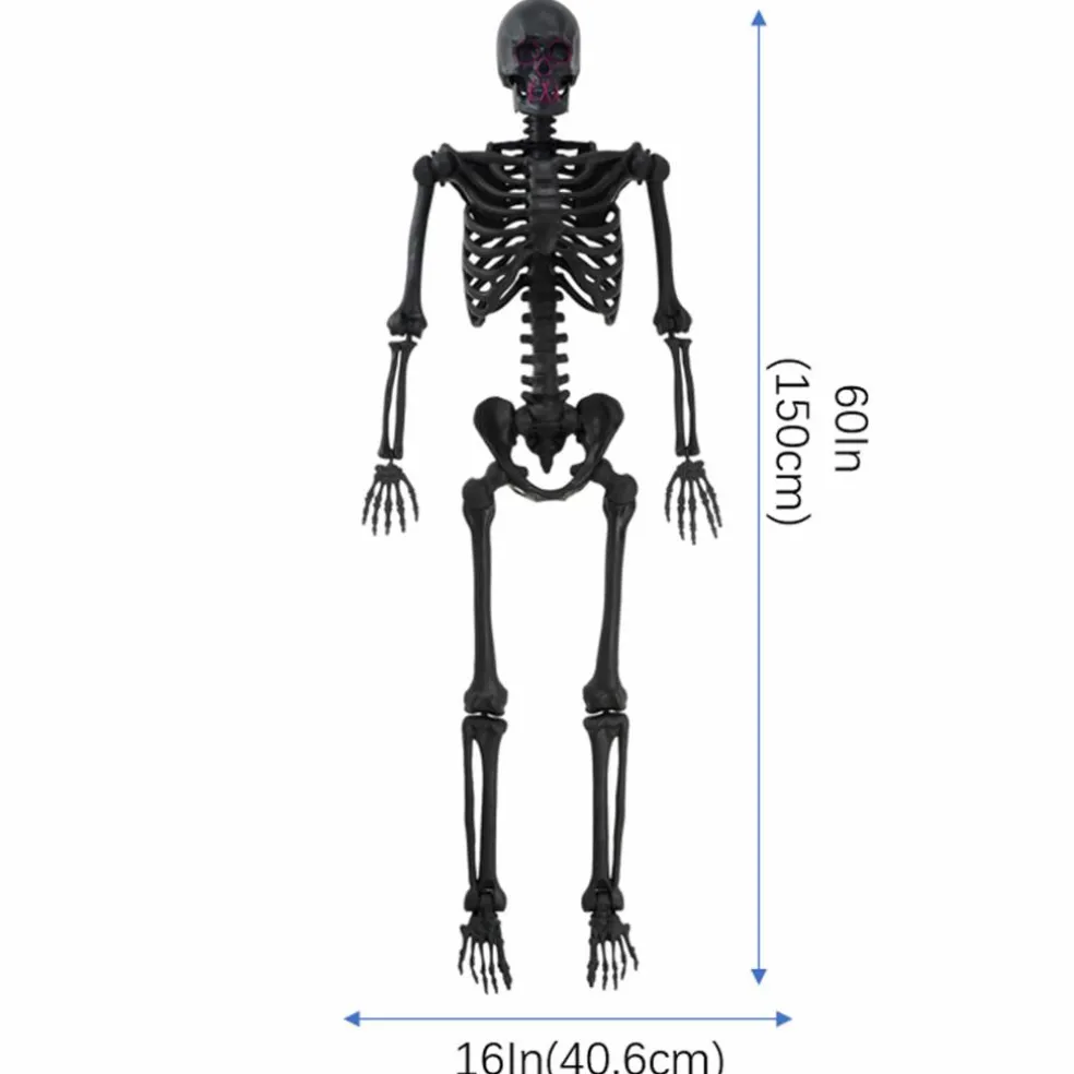 5ft. Pink Lit Black Skeleton by Ashland®