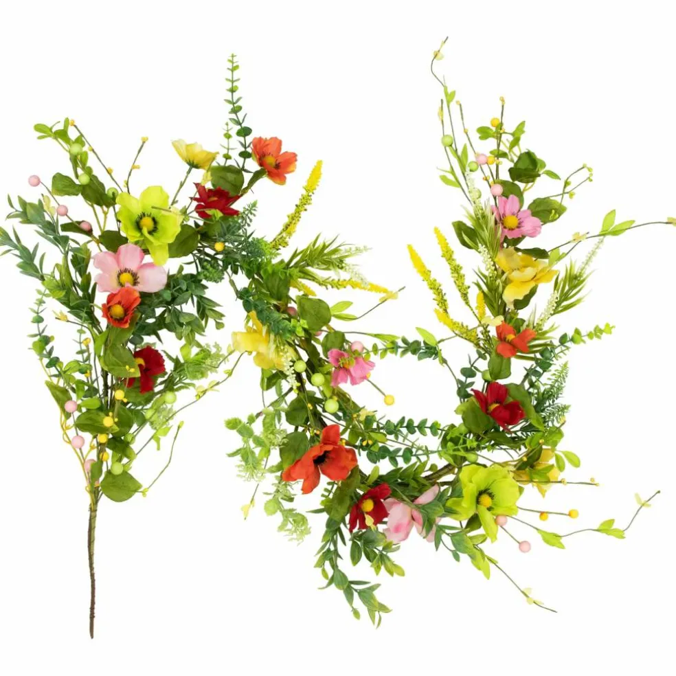 5ft. Poppy & Eucalyptus Spring Garland