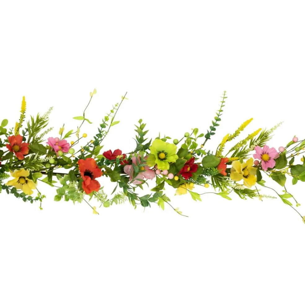 5ft. Poppy & Eucalyptus Spring Garland