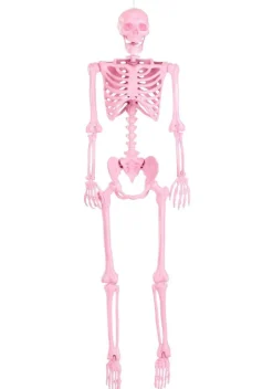 5FT Poseable Crazy Bones Skeleton in Pink Decoration