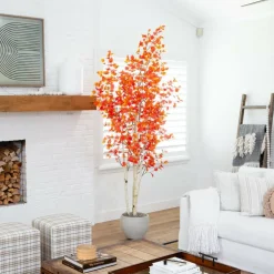 9ft. Potted Artificial Autumn Birch Tree