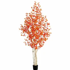 9ft. Potted Artificial Autumn Birch Tree