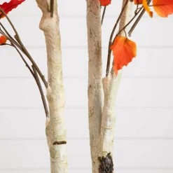 8ft. Potted Artificial Autumn Birch Tree