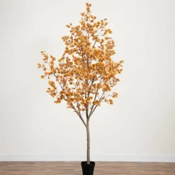 9ft. Potted Artificial Autumn Eucalyptus Tree