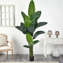 7ft. Potted Artificial Travelers Palm Tree