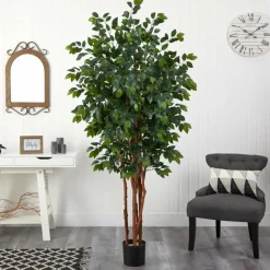 7ft. Potted Sakaki Silk Tree