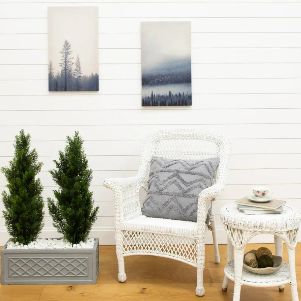 3ft. Potted UV Resistant Cedar Pine Trees, 2ct.