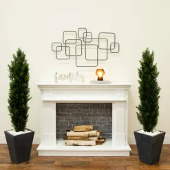 4ft. Potted UV Resistant Topiary Cedar Trees, 2ct.