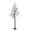8ft. Pre-Lit Halloween Deluxe Black Twig Artificial Tree with 216 Orange & Purple LED Lights