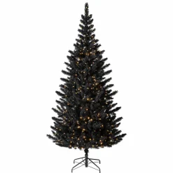 7.5ft. Pre-Lit Spooky Flocked Halloween Tree, Color Changing LED Lights by Ashland®