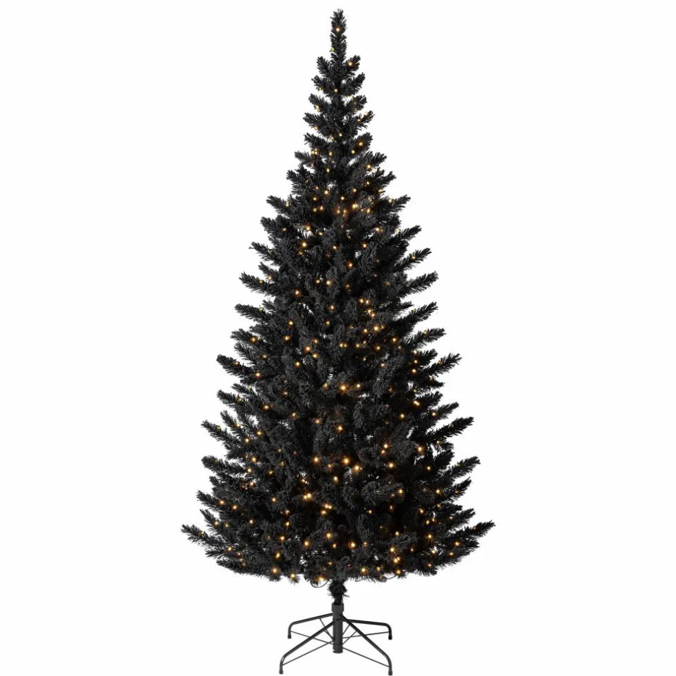 7.5ft. Pre-Lit Spooky Flocked Halloween Tree, Color Changing LED Lights by Ashland®