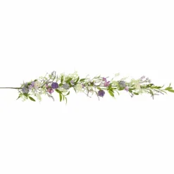 5ft. Purple Wildflower & Berry Spring Garland
