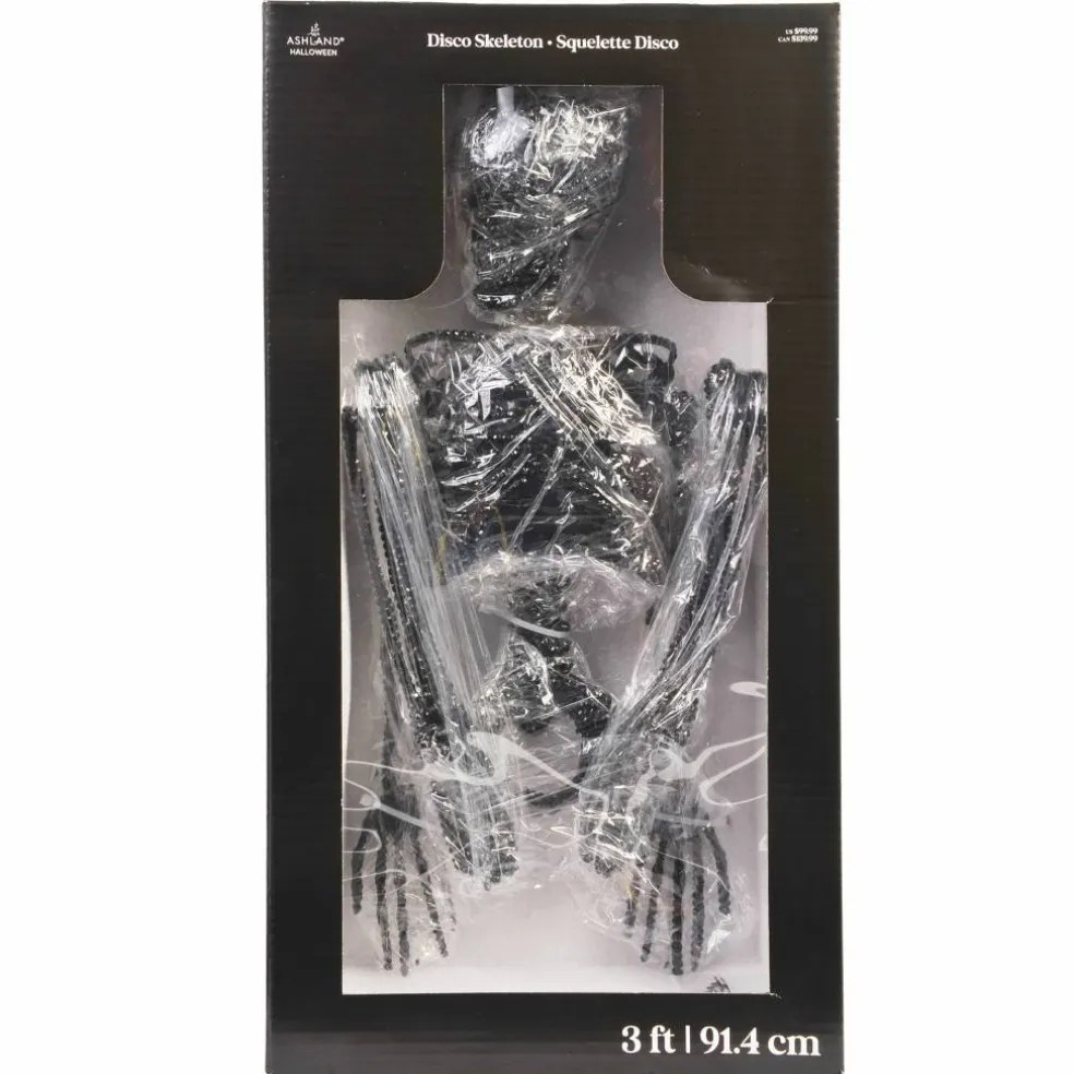 3ft. Rhinestone Disco Skeleton by Ashland®