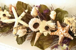 5ft Seashell Purple Accent Garland - Handcrafted Garland – Final sale / Non-returnable and Non-refundable