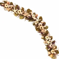 5ft Seashell Purple Accent Garland - Handcrafted Garland – Final sale / Non-returnable and Non-refundable