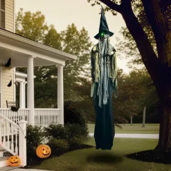 11.75ft. Sound Activated Hanging Witch by Ashland®
