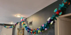 10FT Tropical Paper Flower Garland - Hawaiian Luau Party Decorations & Tiki Bar Banner - Summer Beach Jungle Aloha Birthday Party Supplies for Pool, Home & Classroom Decor