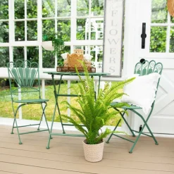 3ft. UV Resistant Artificial Boston Fern Potted Plant with Real Touch Leaves (Indoor/Outdoor)