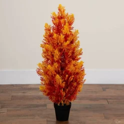 3ft. UV Resistant Autumn Artificial Fall Cedar Tree (Indoor/Outdoor)
