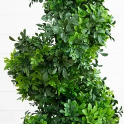 3ft. UV-Resistant Boxwood Spiral Topiary Artificial Tree in Decorative Planter