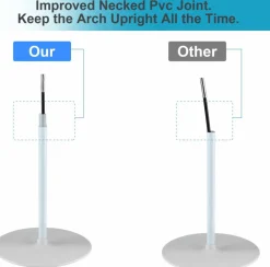 10FT x 9FT Adjustable Balloon Arch Kit – Stand with Water Base, Clips & Pump for Parties