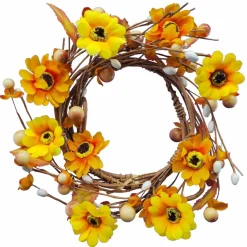 5ft. Yellow Daisy & Pips Coiled Garland by Ashland®