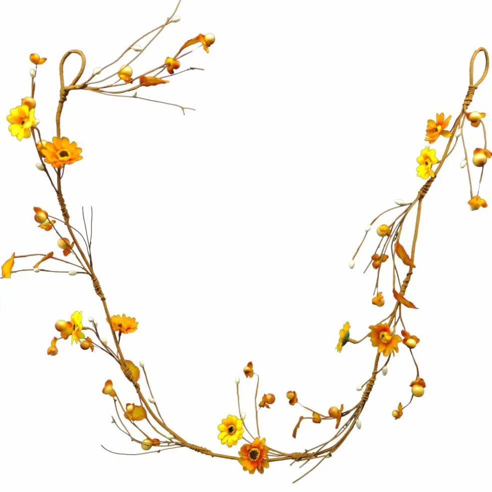 5ft. Yellow Daisy & Pips Coiled Garland by Ashland®