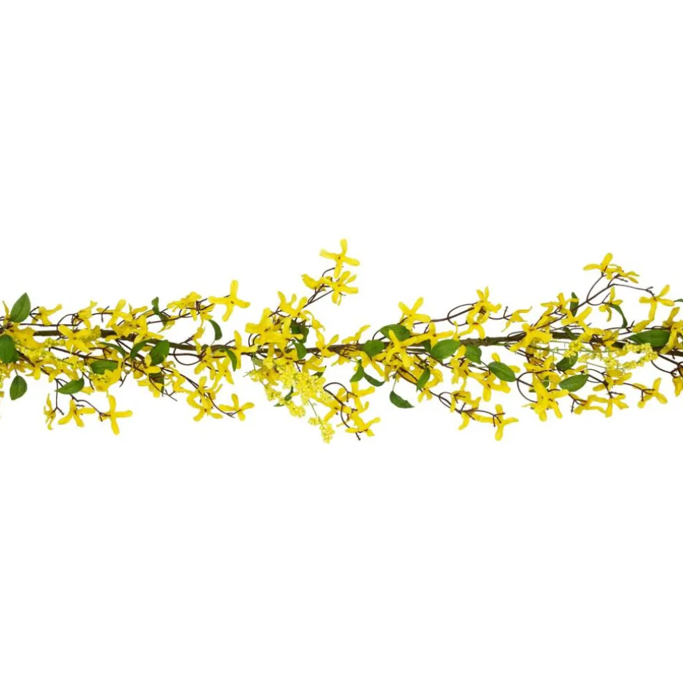 5ft. Yellow Forsythia & Berry Floral Spring Garland