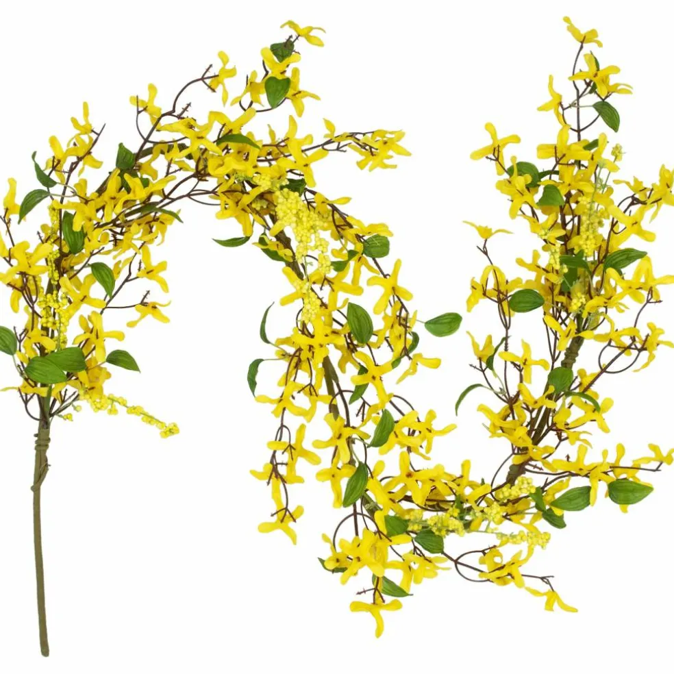 5ft. Yellow Forsythia & Berry Floral Spring Garland