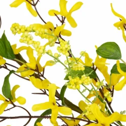 5ft. Yellow Forsythia & Berry Floral Spring Garland