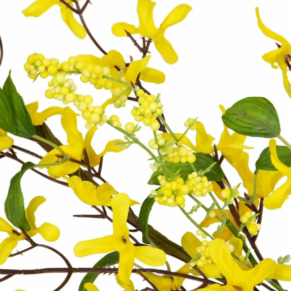 5ft. Yellow Forsythia & Berry Floral Spring Garland