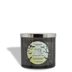 Full Moon: Black Timber & Red Cherry Scented Halloween Candle (12.5 oz)