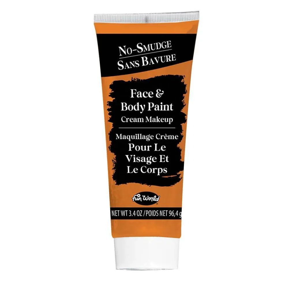 Fun World® 3.4oz. Cream No-Smudge Face & Body Paint with Brush