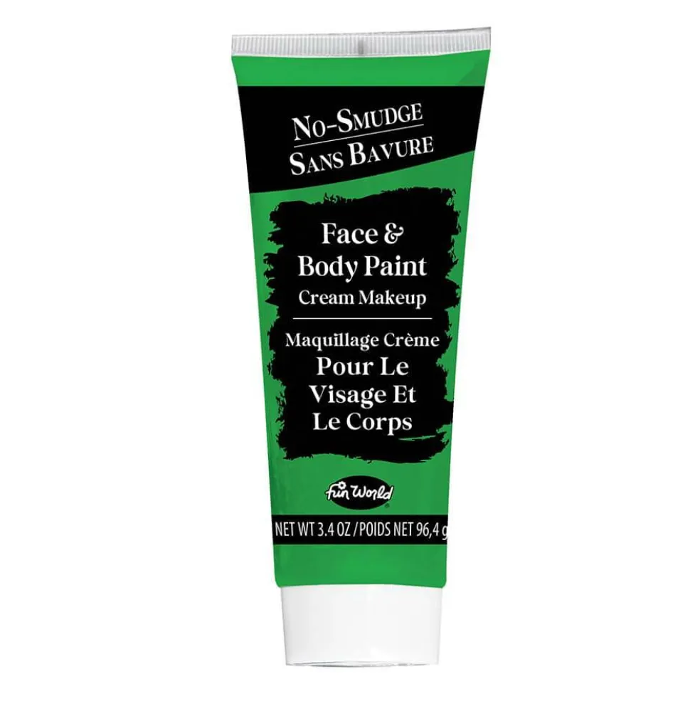 Fun World® 3.4oz. Cream No-Smudge Face & Body Paint with Brush