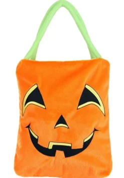 Fuzzy Pumpkin Treat Bag