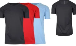 Galaxy By Harvic Crew Neck Men's T-Shirt 3 Pack