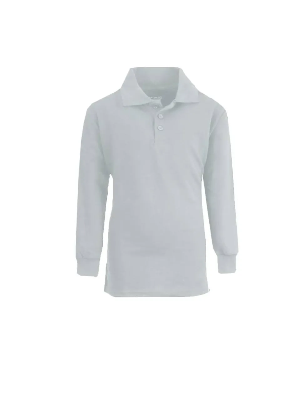 Galaxy by Harvic Long Sleeve Boy's School Uniform Pique Polo Shirt