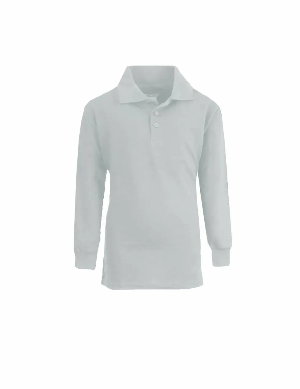Galaxy by Harvic Long Sleeve Boy's School Uniform Pique Polo Shirt