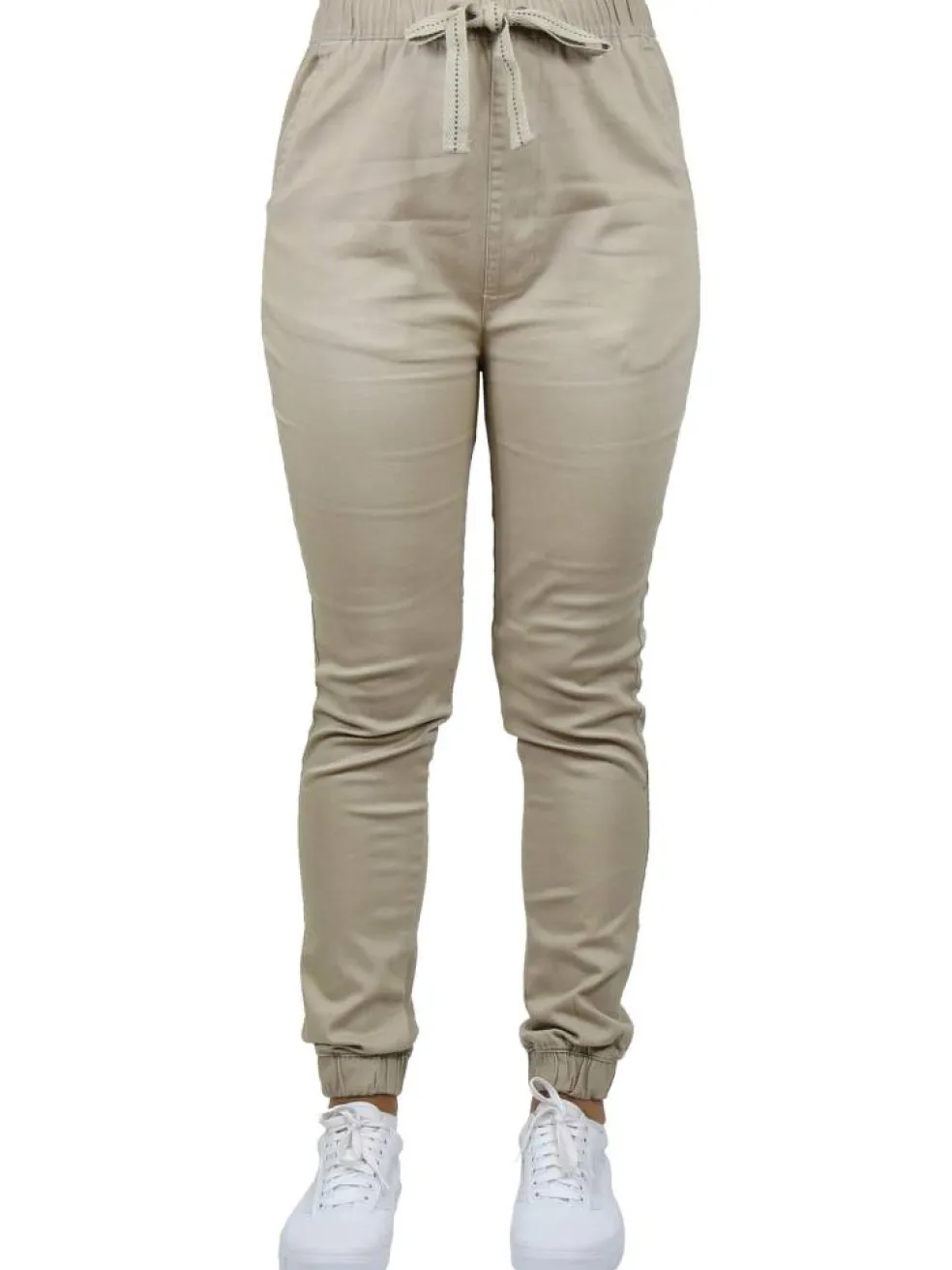 Galaxy By Harvic Loose Fit Stretch Twill Women's Joggers