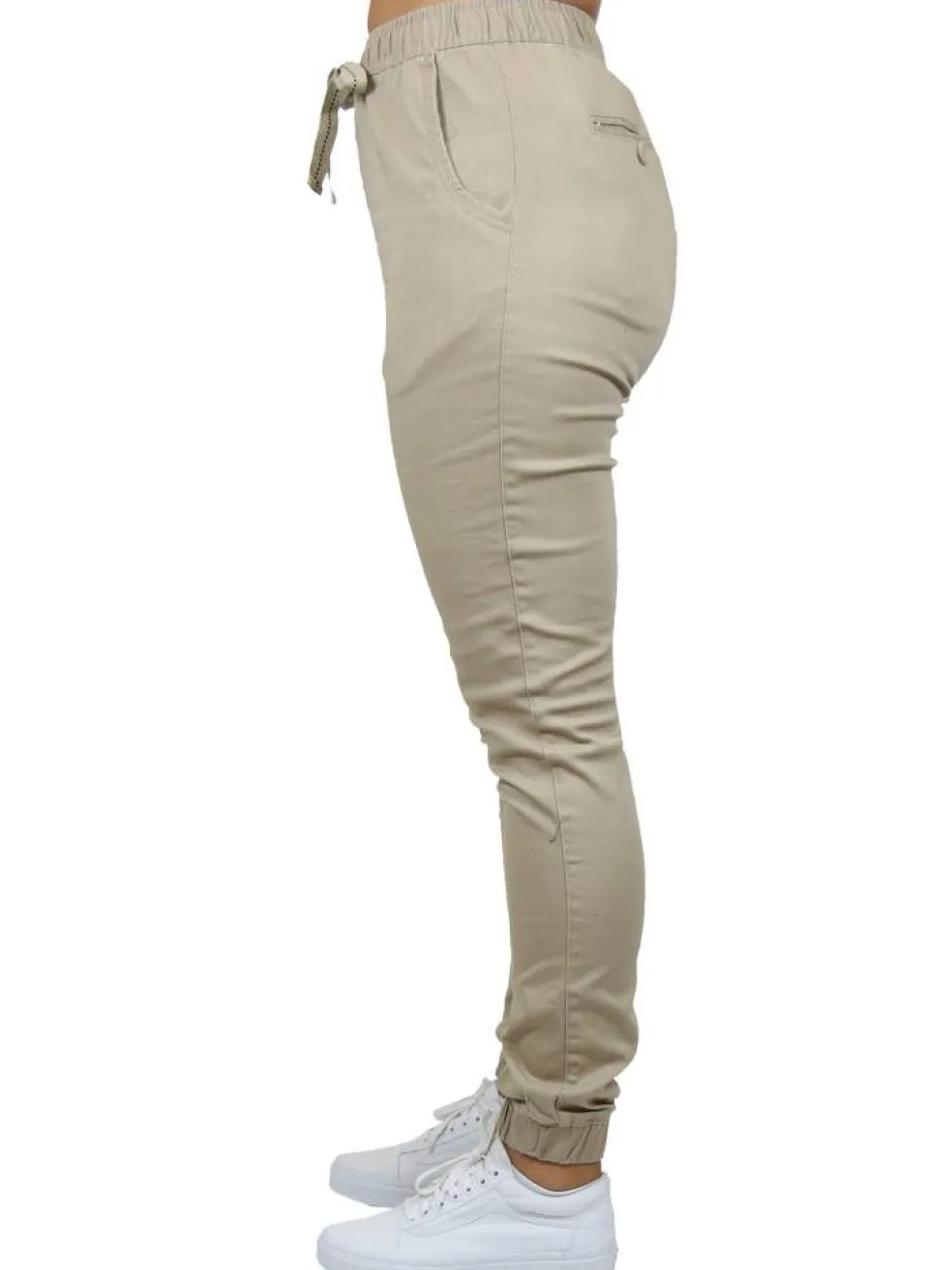 Galaxy By Harvic Loose Fit Stretch Twill Women's Joggers