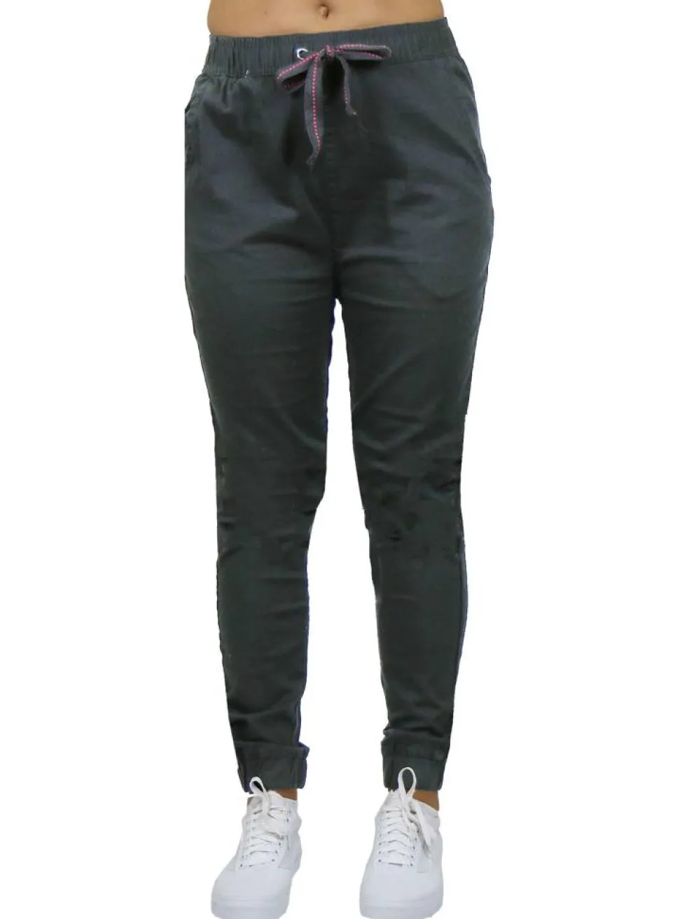 Galaxy By Harvic Loose Fit Stretch Twill Women's Joggers