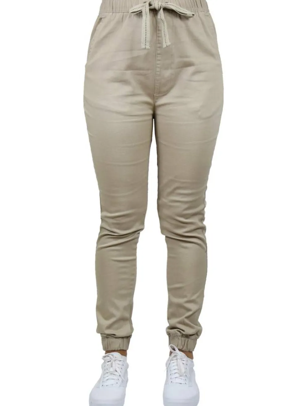 Galaxy By Harvic Loose Fit Stretch Twill Women's Joggers