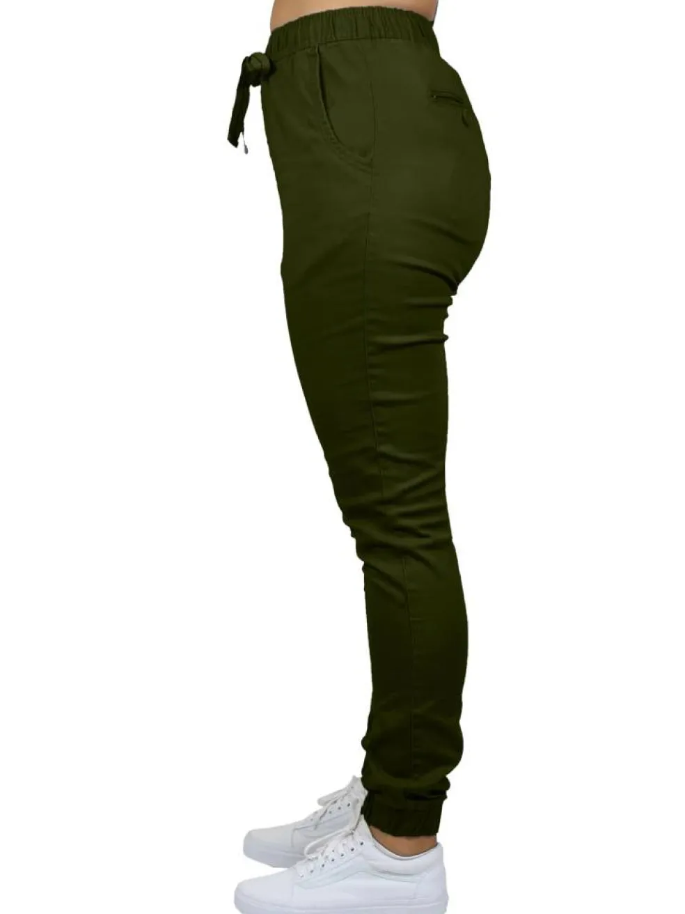 Galaxy By Harvic Loose Fit Stretch Twill Women's Joggers