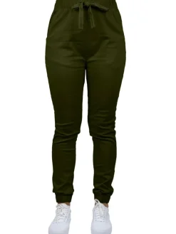 Galaxy By Harvic Loose Fit Stretch Twill Women's Joggers